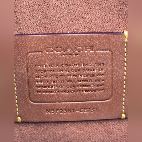 Coach Brooke Carryall In Signature Canvas Leather Tan Rust W/ Wallet - Picture 8 of 16